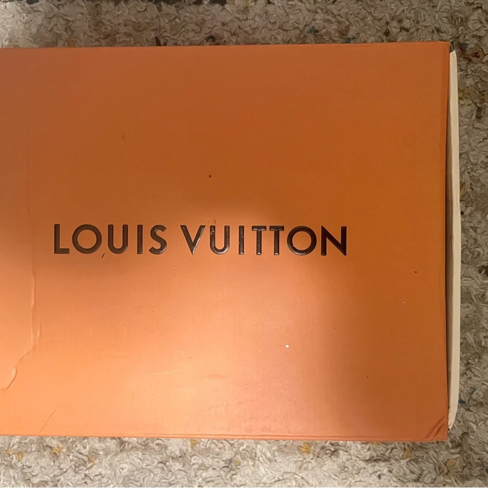 Louis Vuitton Black and White Men's Sneakers - Picture 4 of 5